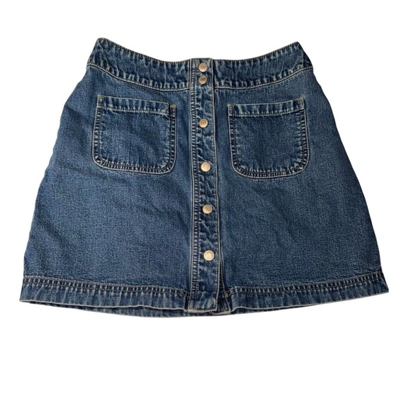 GAP Dresses & Skirts - Gap Women’s Size 8 Denim Button-Front Skirt Hot Throwback Fashion Accessorie